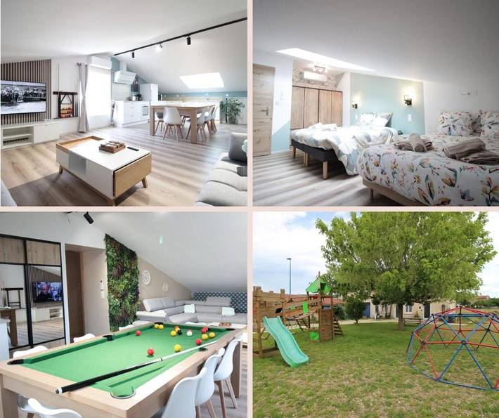 Appartement de vacances pour 10 personnes, avec jacuzzi et terrasse, animaux acceptés dans Verdun