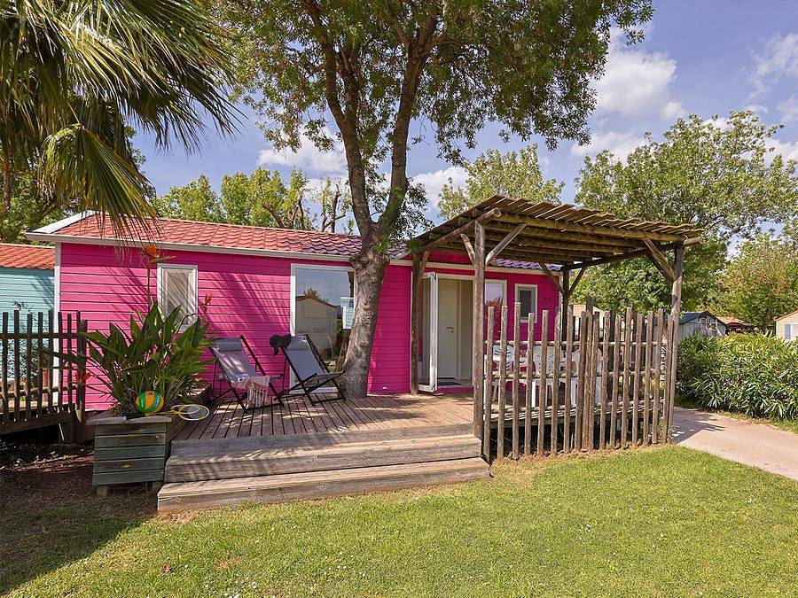 Camping Port Pothuau - Mobile home 6 persons - Cosy 4/6 With Air Conditioning: 2 bedrooms in Hyeres, Parc national Port-Cros