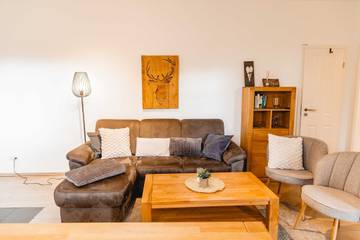 Ferienwohnung für 5 Personen, mit Terrasse und Sauna sowie Garten in Grasberg