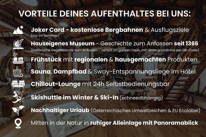 BnB für 2 Personen, mit Ausblick und Garten sowie Sauna in Saalbach - 2