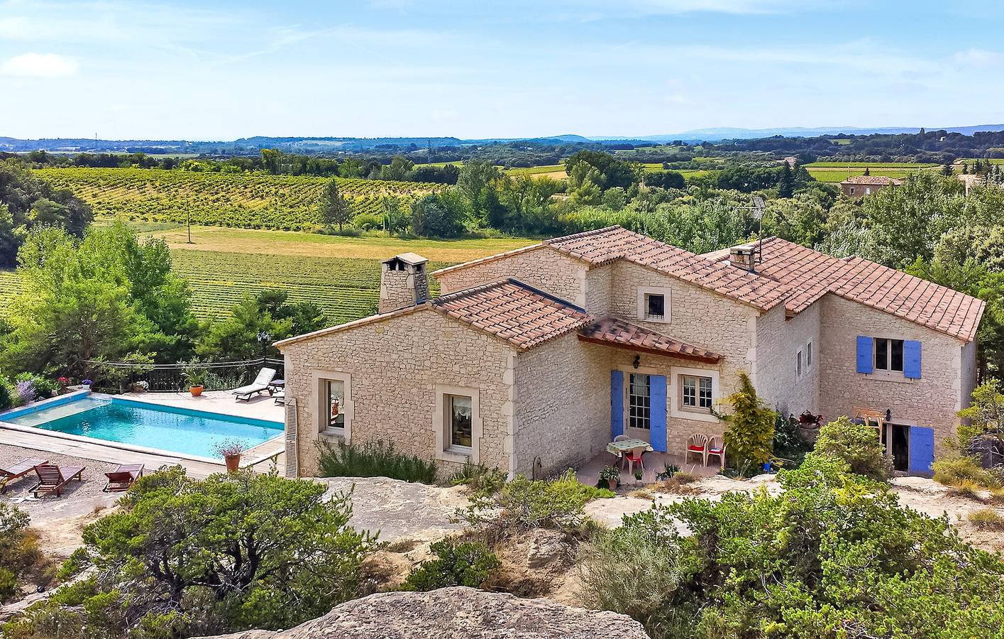 Appartement avec vue sur la montagne, avec piscine et parking, à 1 km de Montbrison-sur-Lez in Montbrison-sur-Lez, Région de nyons
