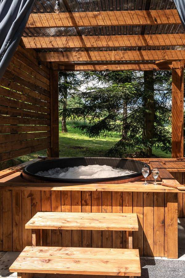 Leśna Sielanka domek z jacuzzi w lesie pod Górą Szczebel Relax I Sport in Małopolska