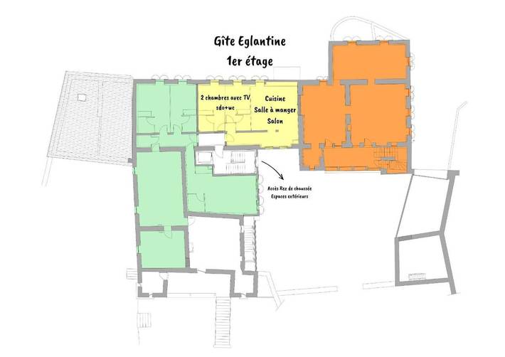 Location de vacances pour 18 personnes, avec jardin et piscine à Bourgvilain - 4