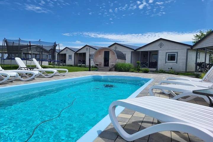 Bauernhof für 6 Personen, mit Whirlpool und Pool sowie Sauna, mit Haustier in Polen