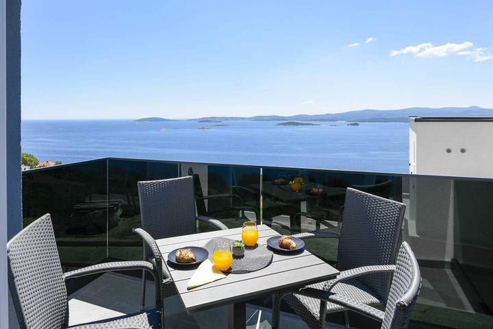 Ferienhaus für 4 Personen, mit Balkon/Terrasse