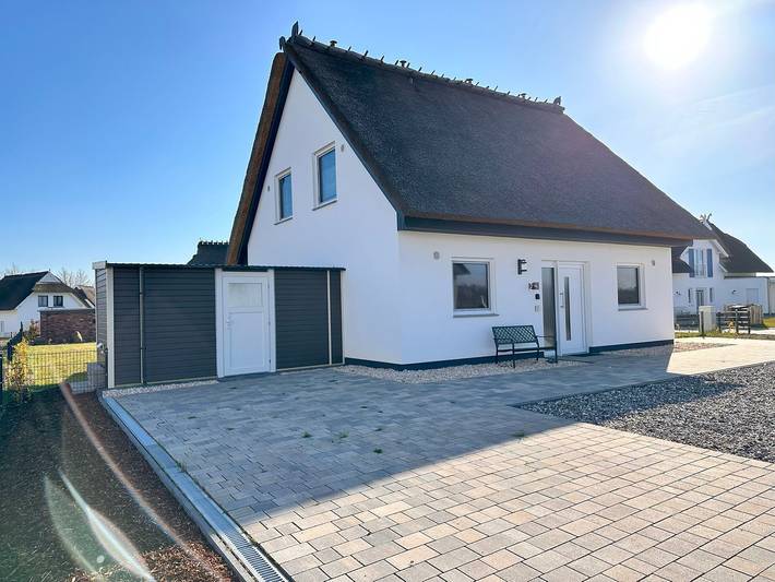 Ferienhaus für 6 Personen, mit Terrasse und Garten sowie Sauna in Poseritz