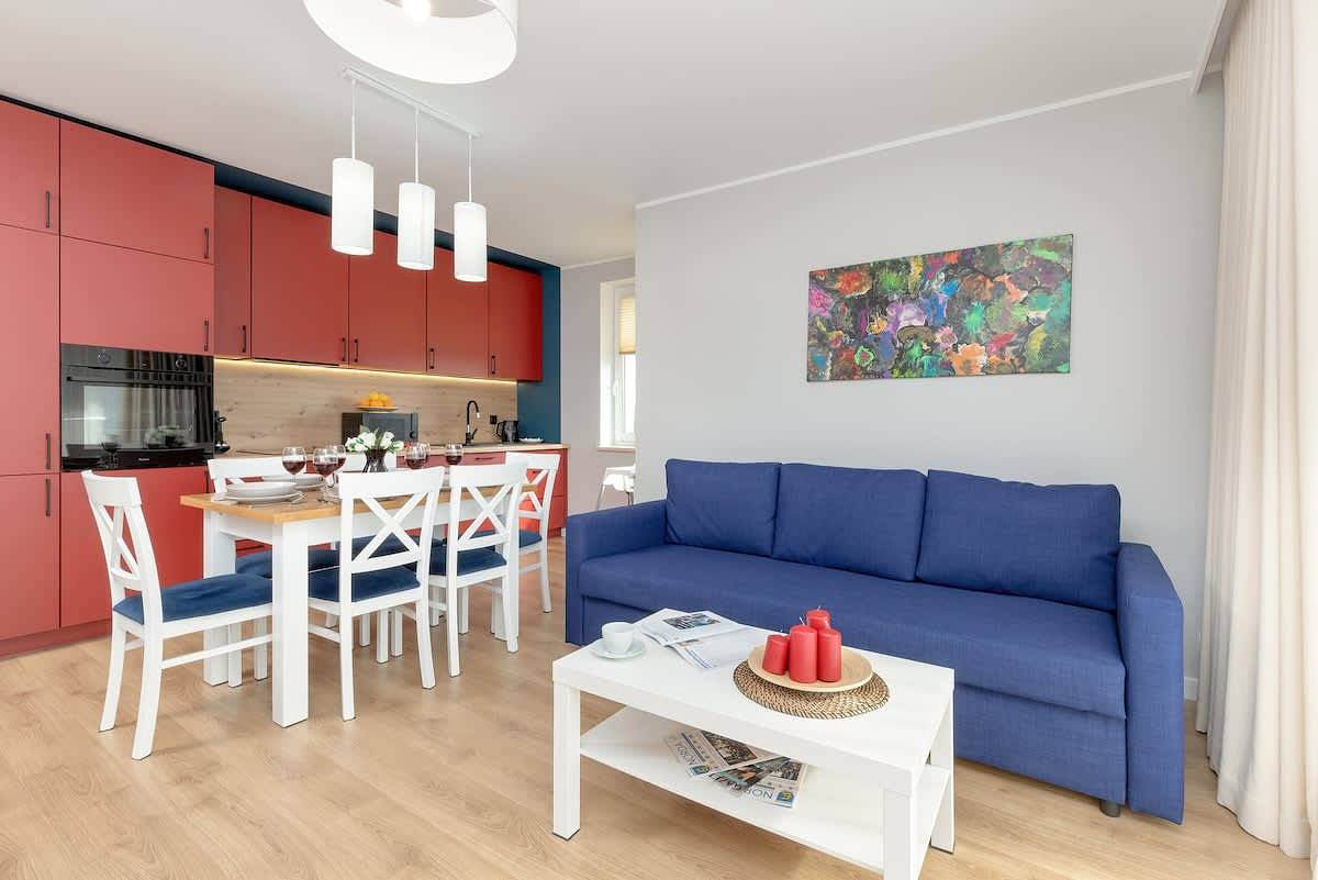 Ganze Wohnung, Comfortable Apartment for 6 Persons | Balcony and Parking in Puck, Polnische Ostsee