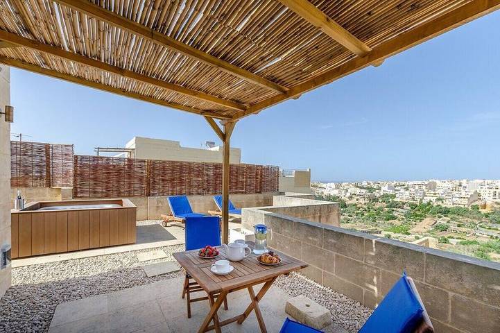 Vakantiewoning voor 2 personen, met whirlpool en balkon in Gozo