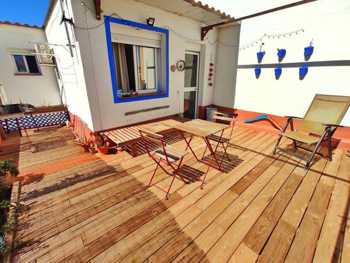 Ferienhaus für 4 Personen, mit Balkon und Terrasse sowie Ausblick