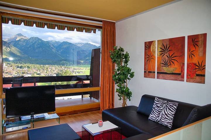 Ganze Wohnung, Grad-Panoramablick, Garage, Internet, Bergbahnen inklusive in Jauchen, Oberstdorf