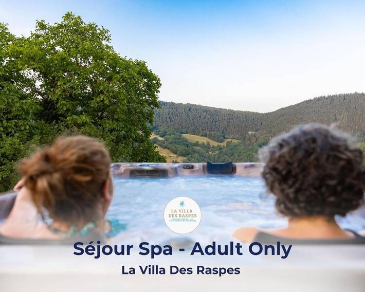 Location de vacances pour 2 personnes, avec Terrasse et Jacuzzi ainsi que Jardin et Vue à Viala-du-Tarn