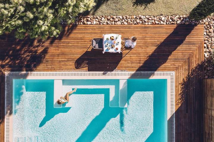 Hôtel pour 4 personnes, avec Balcon et Jacuzzi ainsi que Terrasse et Jardin à Muro