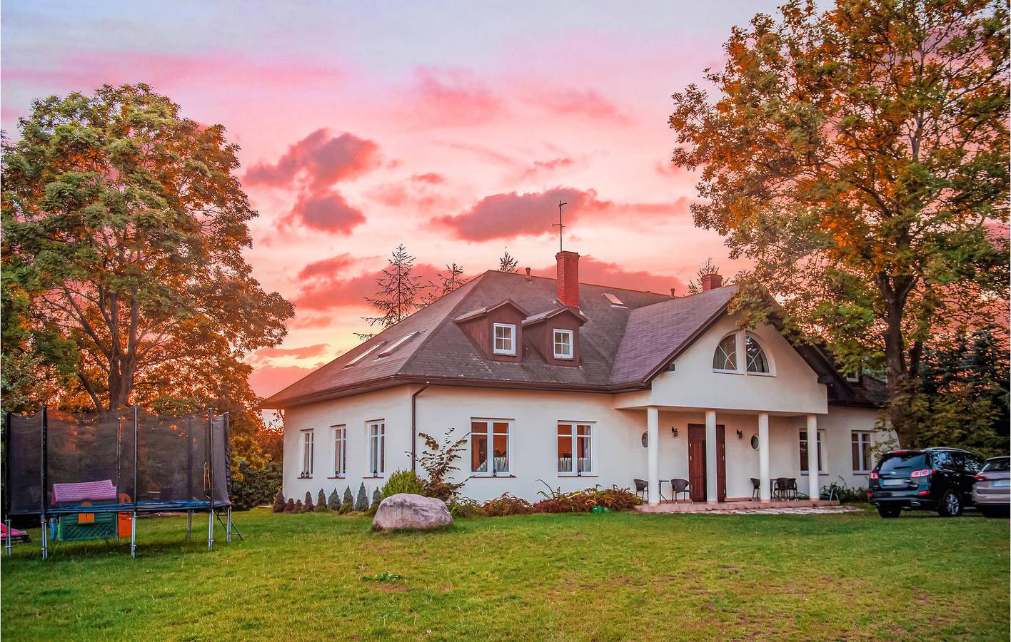 Ferienhaus für 34 Personen mit Terrasse in Dębina, Garder See (Polen)