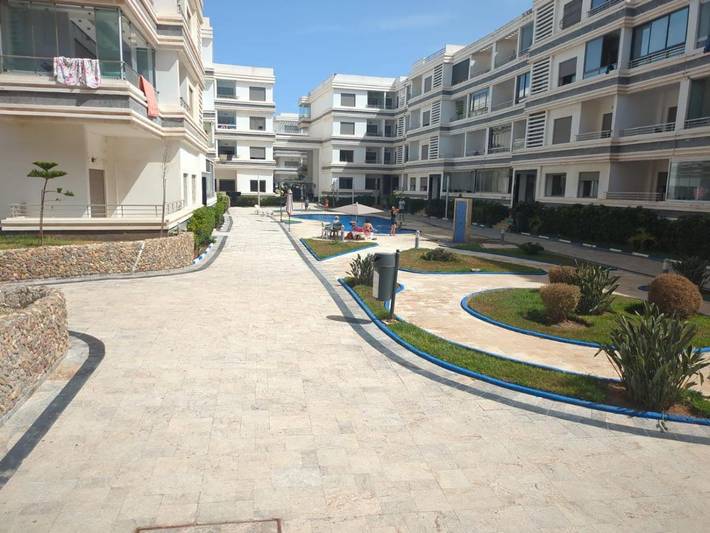 Gîte pour 6 personnes, avec jardin et piscine ainsi que terrasse et vue, animaux acceptés à Mohammédia