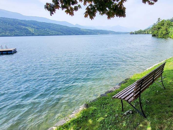 Pension für 2 Personen, mit Seeblick und Garten sowie Terrasse und Ausblick, mit Haustier am Millstätter See - 3