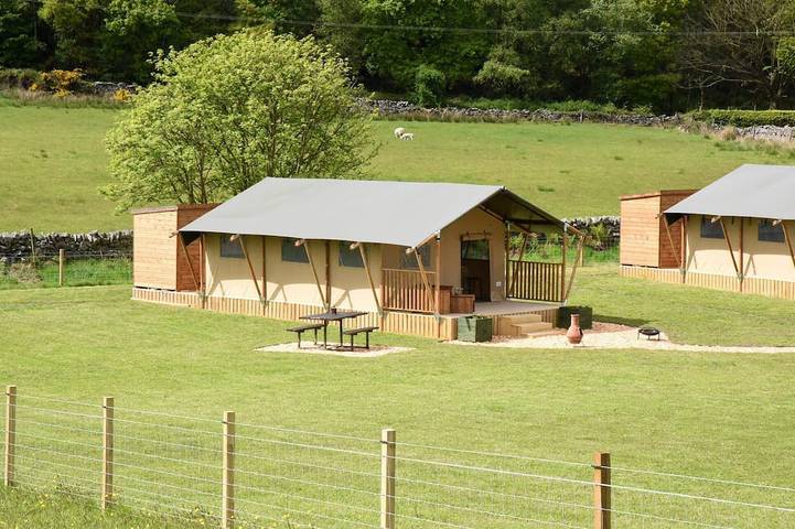 Camping per 5 persone, con giardino e terrazza in Scozia