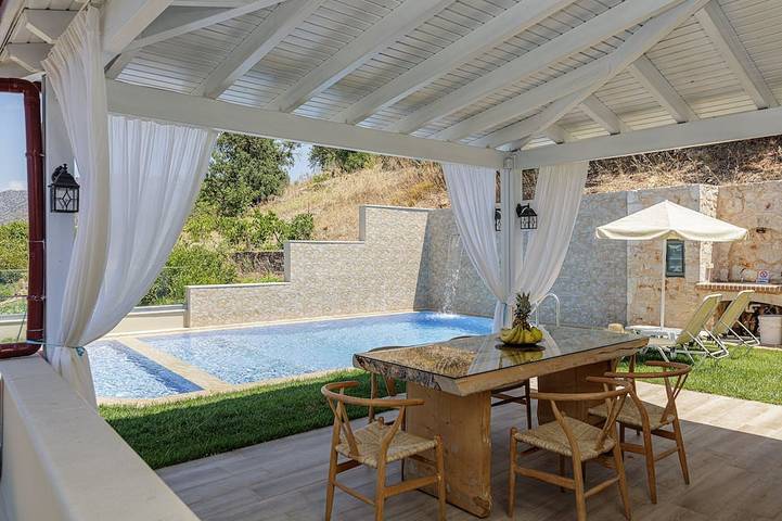 Ferienhaus für 7 Personen, mit Garten