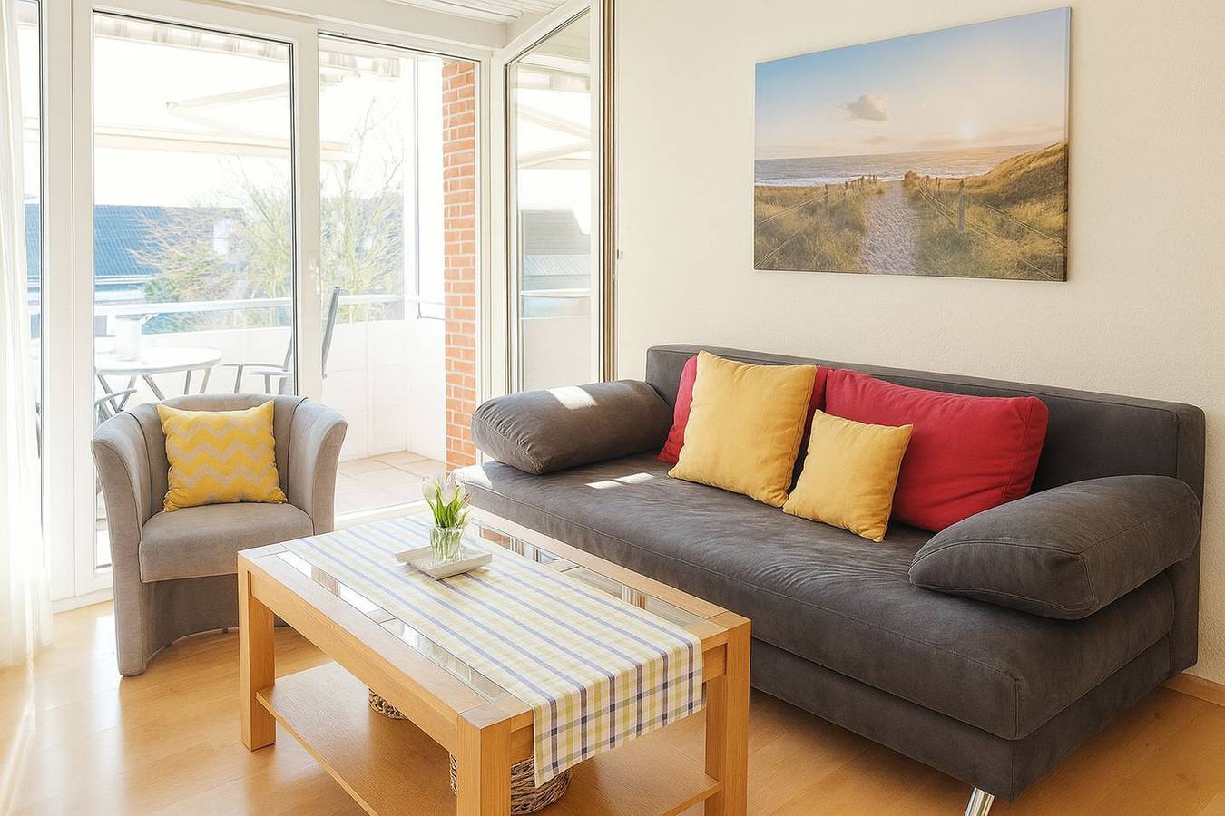 Ganze Wohnung, Komfortable Ferienwohnung mit Balkon im Küstenort Horumersiel-Friesenhörn in Schillig, Wangerland