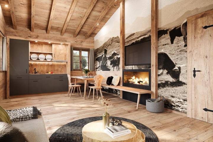 Hütte für 2 Personen, mit Terrasse und Sauna sowie Garten in den Allgäuer Alpen - 4