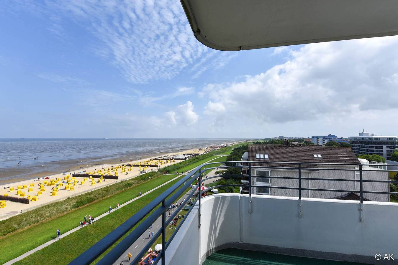 Appartement entier, Ferienwohnung Duhnen – Haus Pacific App. 81 mit Seesicht & Schwimmbad in Duhnen, Cuxhaven