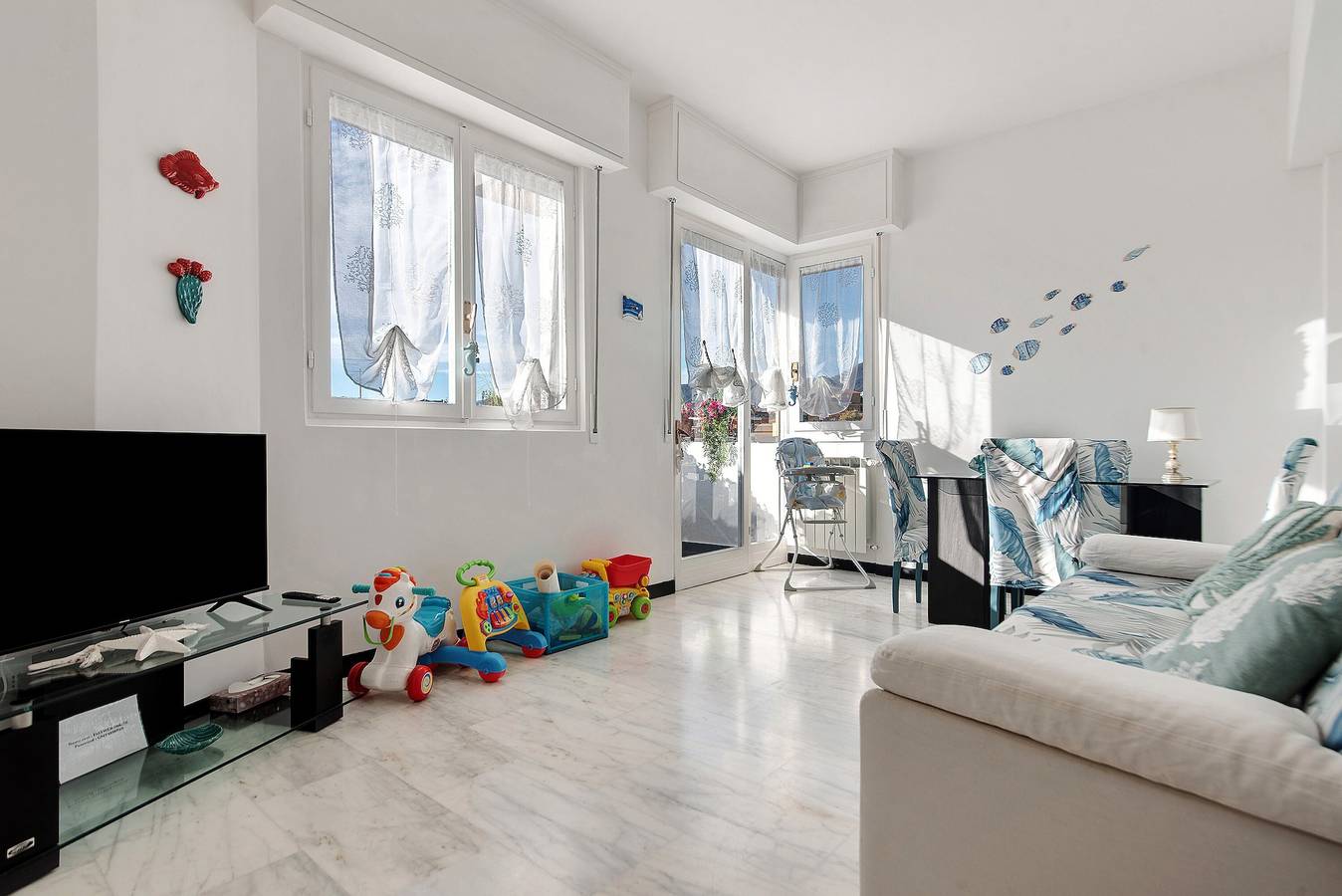 Ganze Wohnung, Apartment „Linda’s Haustierfreundliches Strandhaus“ mit Balkon, Wlan und Klimaanlage in Rapallo (Stadt), Rapallo