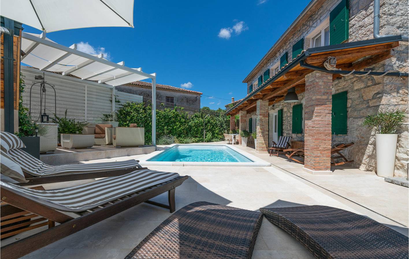 Ferienhaus für 4 Personen mit Terrasse in Barban, Südküste Istrien