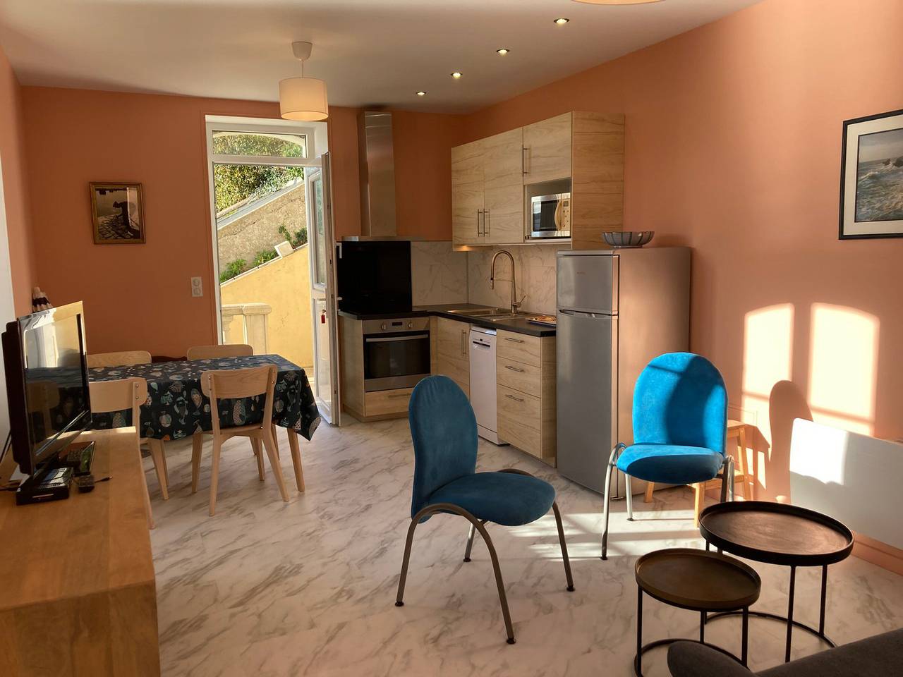 Ganze Wohnung, 2*-Apartment in Sauzon, Terrasse, 4 Pers. in Sauzon, Côte des Mégalithes