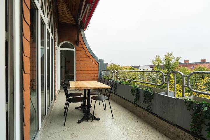 Ferienwohnung für 8 Personen, mit Balkon und Terrasse sowie Ausblick in Tempelhof Berlin - 3
