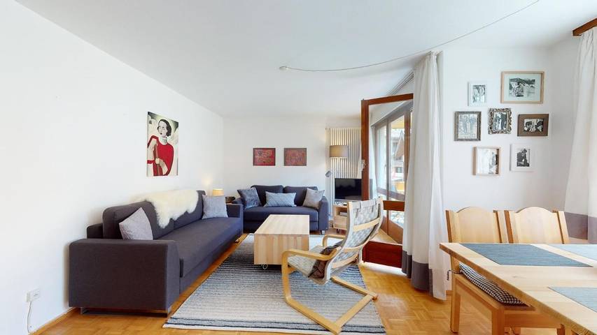 Ferienwohnung für 4 Personen, mit Balkon und Terrasse sowie Ausblick in Silvaplana - 2