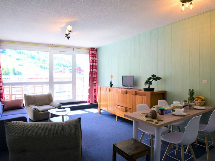 Ganzes Studio, Zentrales Studio nahe Pisten - 6 Pers., Balkon, abgeschlossener Garage in Mont-de-Lans, Les Deux Alpes