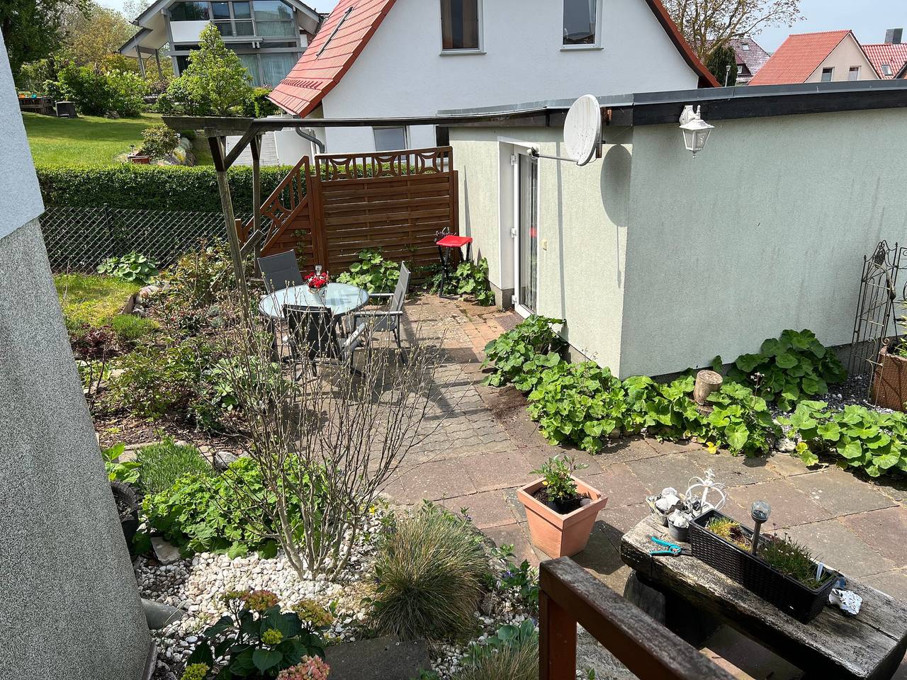 Studio "Bungalow" avec vue sur les montagnes, jardin et Wi-Fi in Gager, Mönchgut