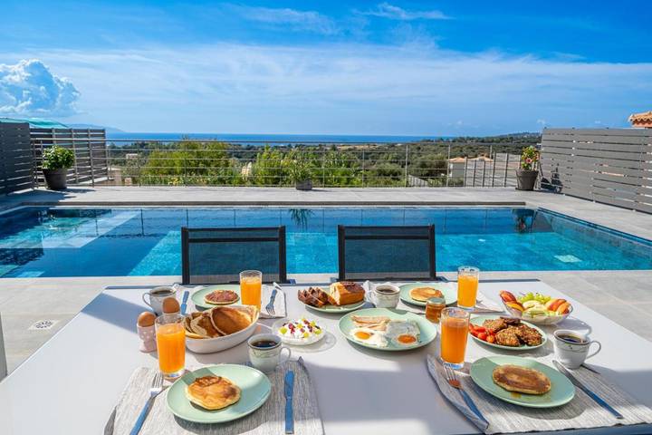 Villa voor 4 personen, with balkon and zwembad as well as uitzicht and tuin in Kefalonia