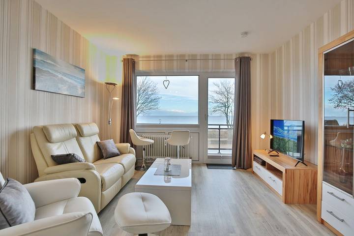 Ferienwohnung mit Meerblick für 3 Personen, mit Balkon