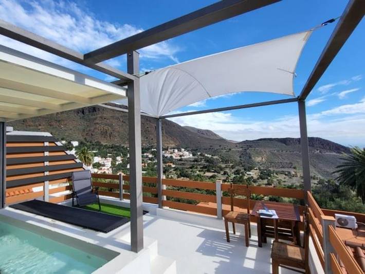 Casa de vacaciones para 4 personas, con Terraza y Piscina en Agüimes