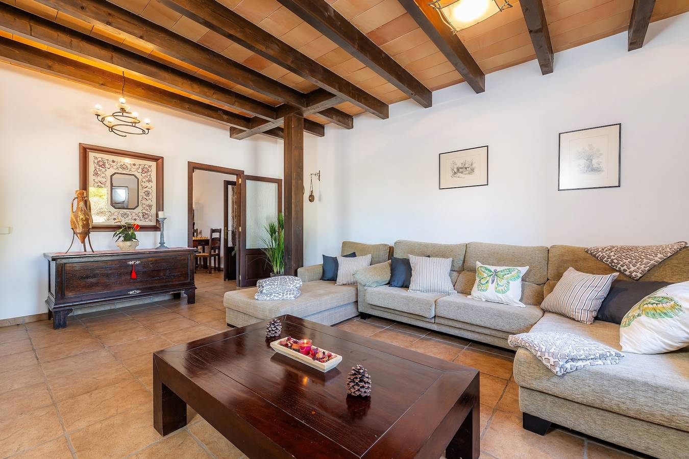 Casa rural 'Villa Es Coll Doret' con piscina privada, terraza privada y Wi-Fi in Manacor, Mallorca Este