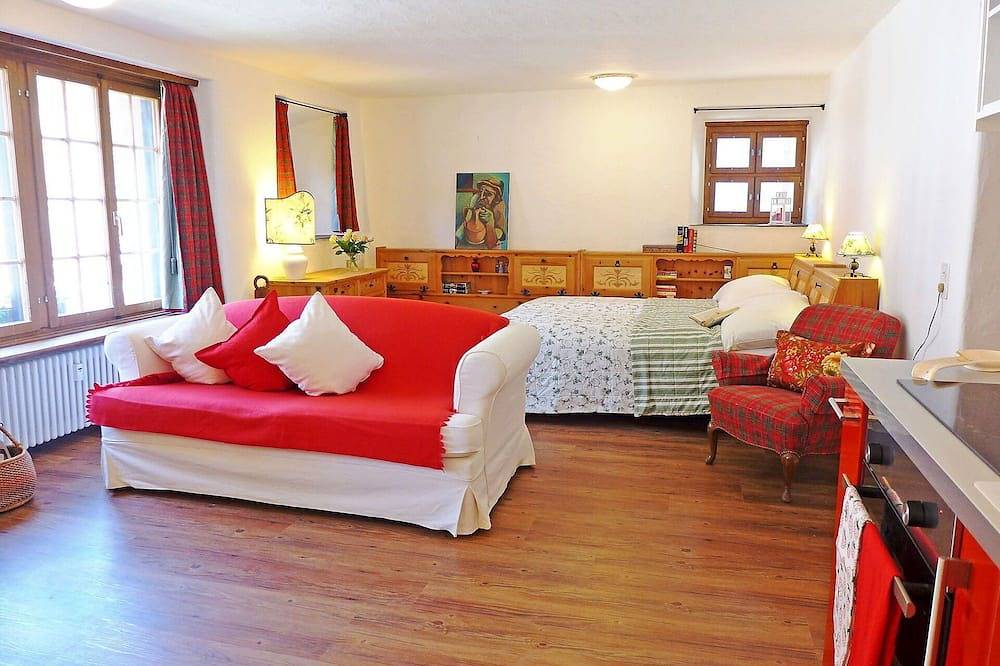 Geheel appartement, Leuk appartement voor 2 personen met Wifi, Tv, patio en panorama in Bever, Oberengadin