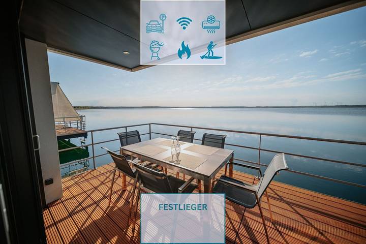 Ferienhaus für 4 Personen, mit Ausblick und Seeblick sowie Terrasse in Vetschau