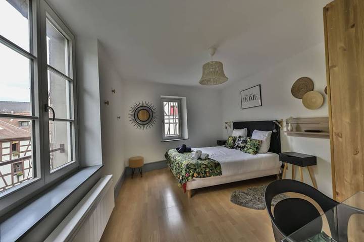 Gîte-Place Jeanne d'Arc-Ensuite-Stadtblick in Colmar, Colmar und Umgebung