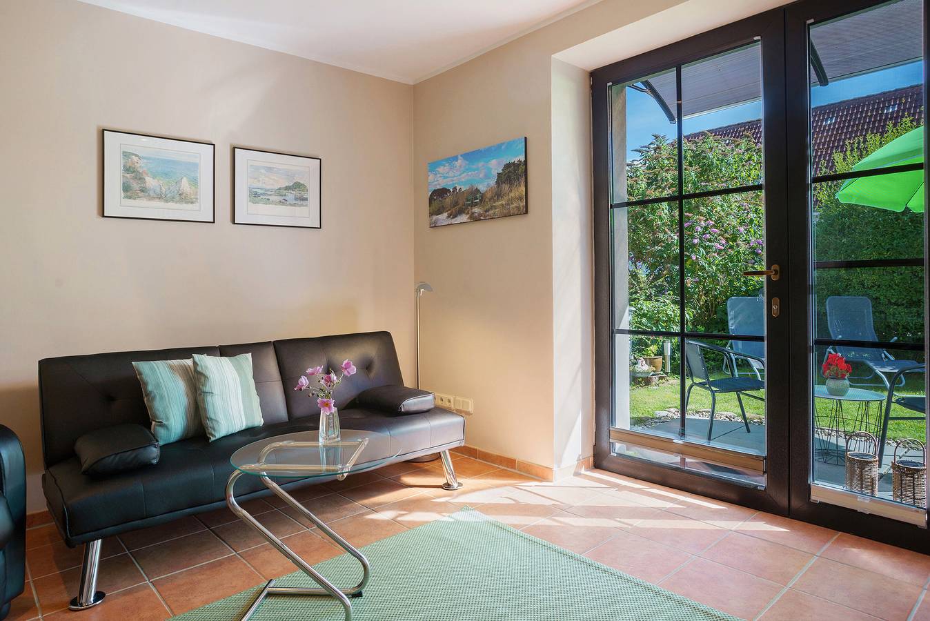Apartamento entero, Apartamento 'Sonnenblick' con terraza privada, jardín privado y Wi-Fi in Putbus, Rügen