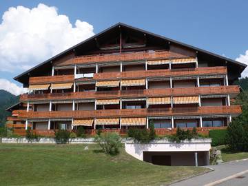 Gîte pour 2 personnes, avec balcon et jardin dans Villars-sur-Ollon