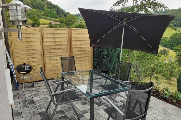 Ferienwohnung für 4 Personen, mit Balkon/Terrasse und Terrasse in Lehrensteinsfeld