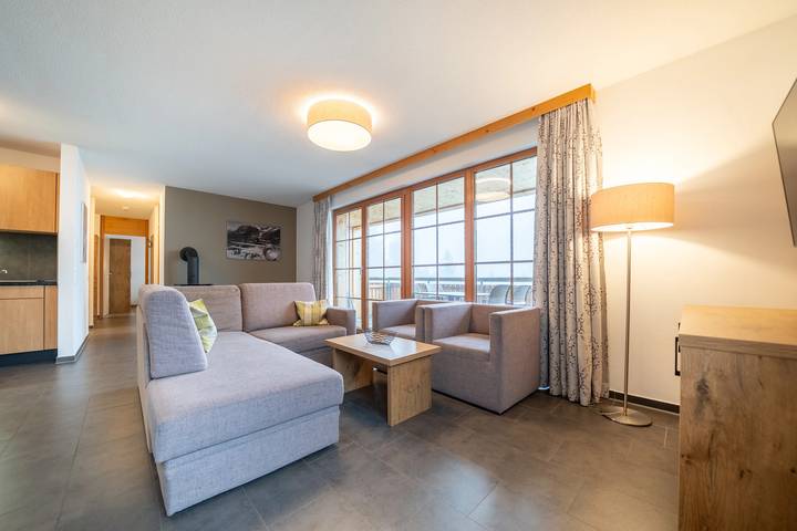 Bungalow für 6 Personen, mit Balkon/Terrasse und Sauna sowie Terrasse im Brandnertal