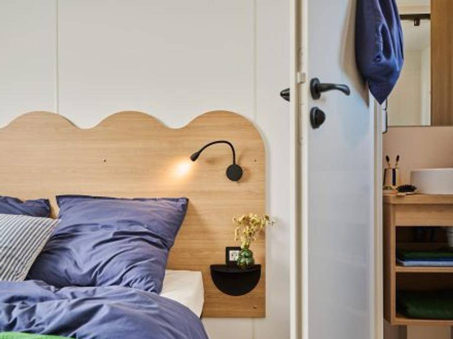 Camping du Lac de Cormoranche - Mobilhome 6 personnes - Mobil-home Seychelles 3 chambres / climatisation, lave-vaisselle, 2 sdb in Cormoranche-sur-Saône, Région de Bourg-en-Bresse