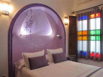 Riad pour 2 personnes, avec terrasse et vue dans Asilah
