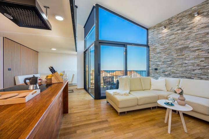 Penthaus für 4 Personen, mit Balkon und Meerblick