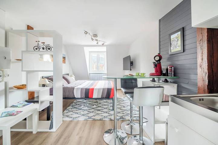 Ganze Wohnung, Studio 11 | Vacation Rental ★★ | View of the Vosges | Heart of Munster in Münster im Elsass, Regionaler Naturpark Belchen der Vogesen