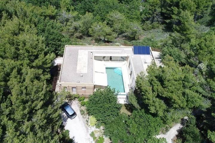 Maison de vacances pour 4 personnes, avec jardin ainsi que vue et piscine