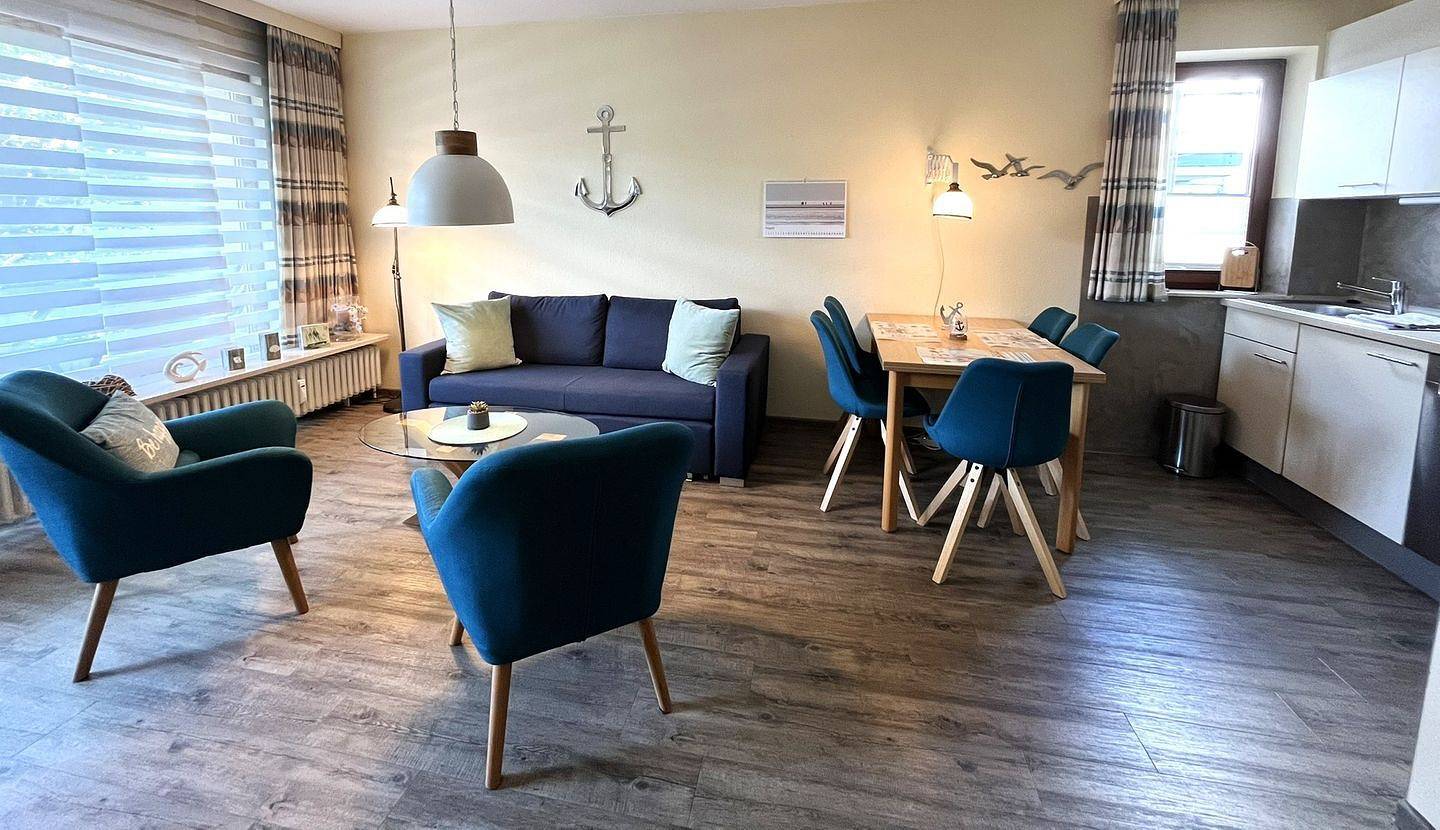 Ganze Wohnung, Wohnung Meeresflüstern: in bester Lage. Zentrum, Hafen, Bummelmeile in der Nähe in Hafen Büsum, Büsum