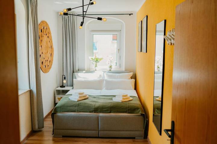 Ferienwohnung für 6 Personen, mit Balkon und Ausblick in Festung Königstein
