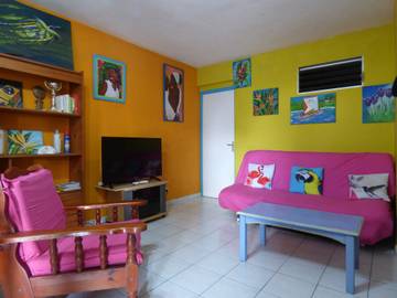 Gîte pour 4 personnes, avec terrasse dans Anse Mitan